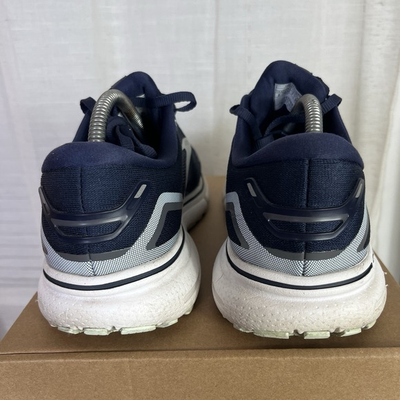 Brooks Ghost 15 Women Size 9 D Wide Running Shoes Blue Peacoat Trainers GUC - Picture 6 of 11